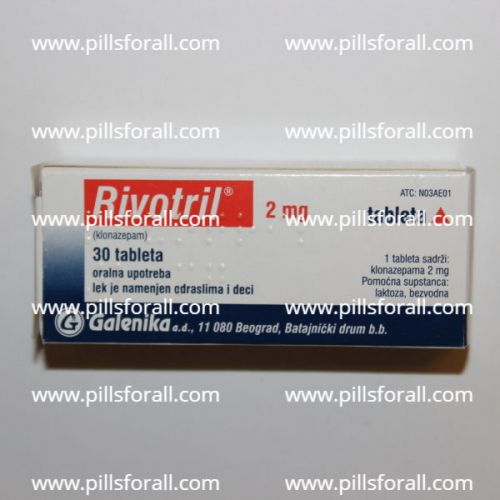Klonopin/Rivotril (Clonazepam)  by Galenika labs 2mg  x 180. USA to USA shipment